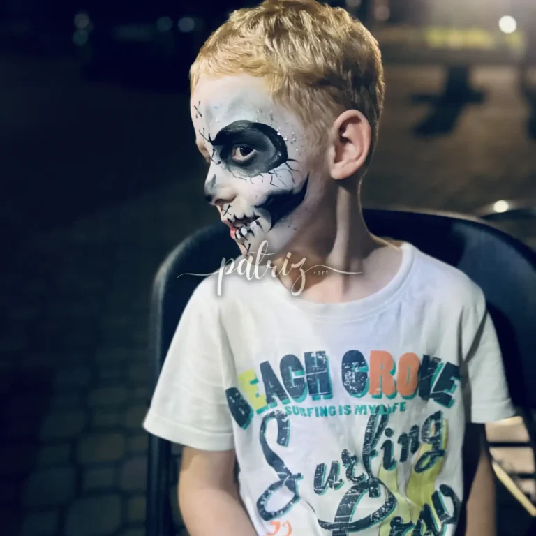 Ukázka malování na obličej od Patriz