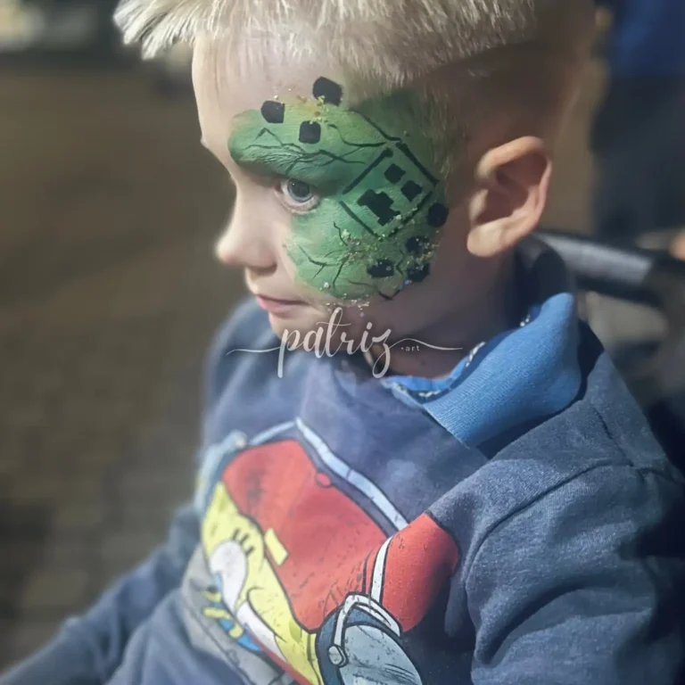 Ukázka malování na obličej od Patriz