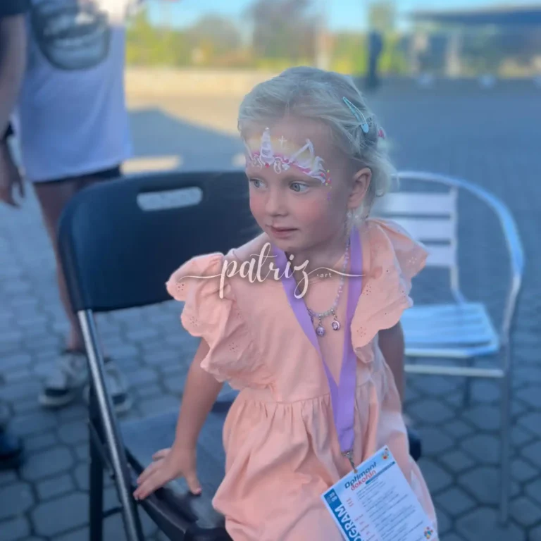 Ukázka malování na obličej od Patriz