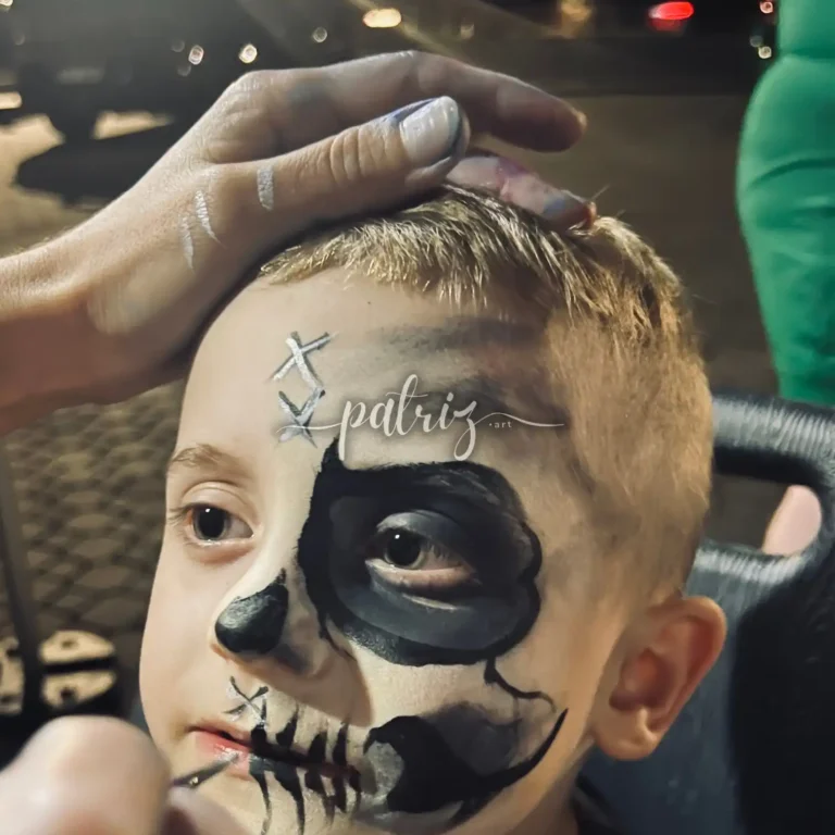 Ukázka malování na obličej od Patriz