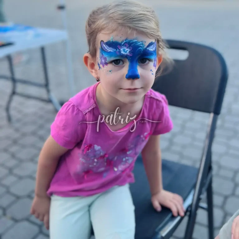 Ukázka malování na obličej od Patriz