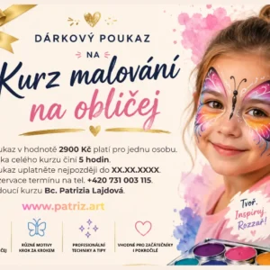 Dárkový poukaz – kurz Malování na obličej