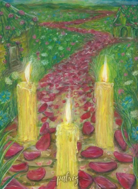 Ilustrace do knihy Velké Rhodovo dobrodružství, akvarel/akryl, pastelky.